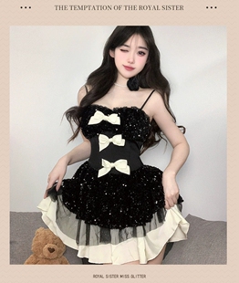 现货掉落TwinkleWink骨蝶JSK脊骨doll狗短lolita连衣裙