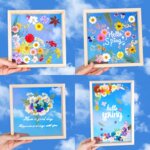 干花diy压花相框手工材料实木双面透明玻璃画框植物标本亚克力框