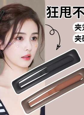国风同款黑色发夹女碎发整理刘海夹子前额侧边bb夹一夹