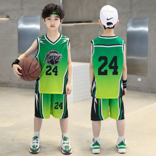 儿童篮球服科比球衣24号湖人詹姆斯球衣23号男童速干班服队服套装