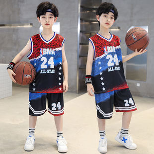 儿童篮球服科比球衣24号湖人詹姆斯球衣23号男童速干班服队服套装