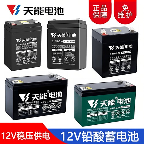 天能12V铅酸蓄电池音响电池