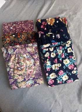 中老年女士家居裤高腰深档秋裤加肥加大休闲裤睡裤老人衬裤打底裤