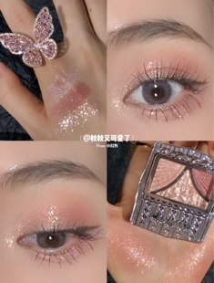 【现货】甜心少女|日本canmake井田蝴蝶结珠光三色眼影盘新色12