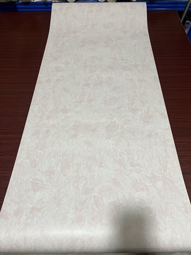 美式复古壁纸法式田园壁纸淡粉色涂料纹素色大面积儿童房纯纸壁纸