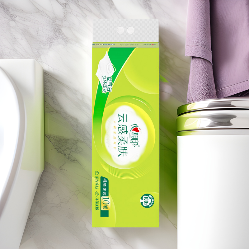 心相印云感柔肤无芯卷纸卫生纸实惠装厕所纸巾家用厕纸整箱家庭装