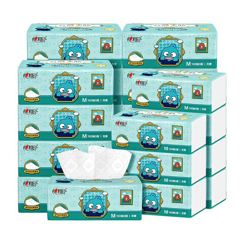 心相印云感酷洛米100抽20包大包三层塑装面巾纸家庭装纸巾整箱,洗护清洁剂/卫生巾/纸/香薰,家用擦手纸,淘宝优惠券,粉丝福利购,淘宝优惠卷