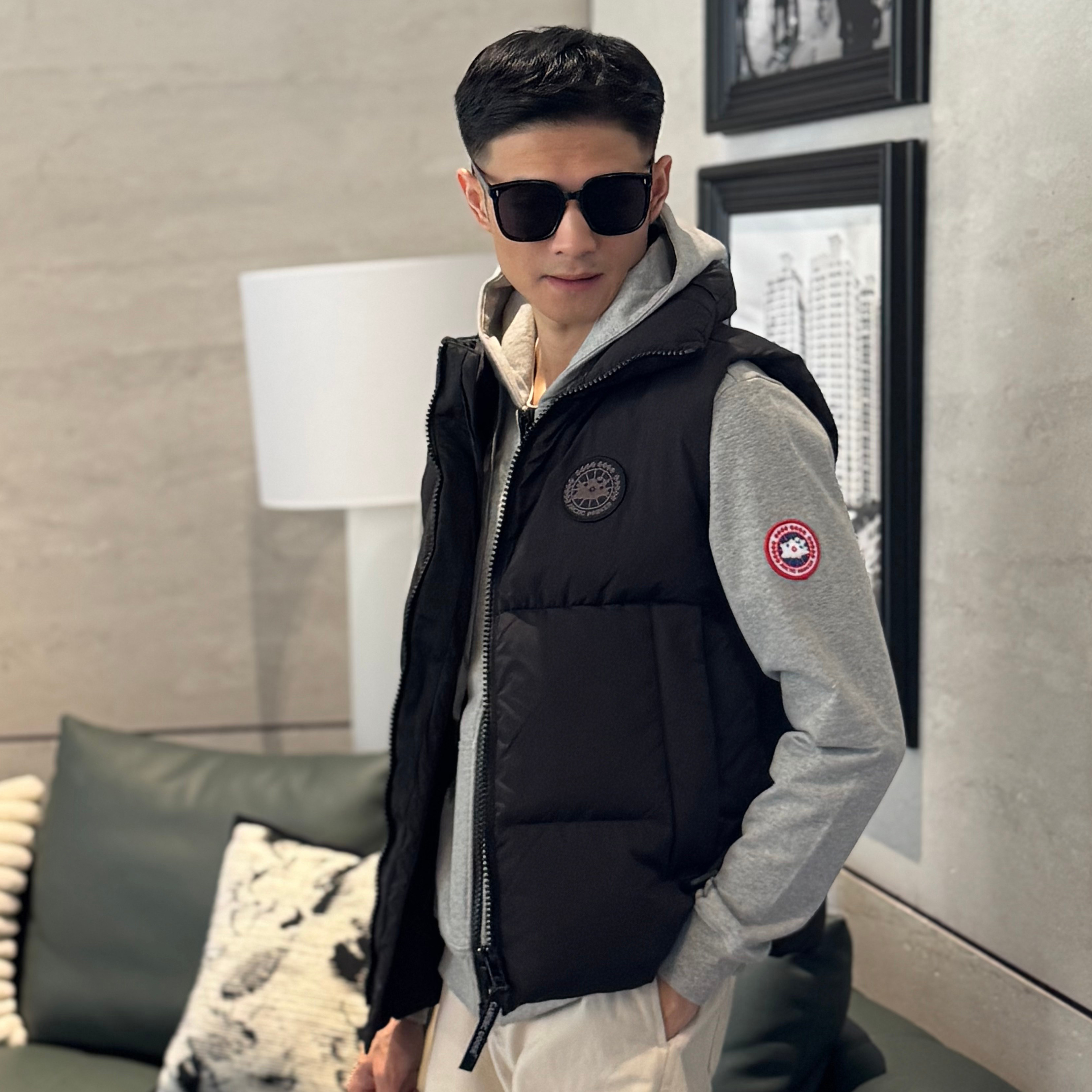 大鹅加厚保暖外搭外套男背心潮