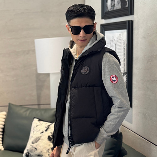 大鹅加厚保暖外搭外套男背心潮