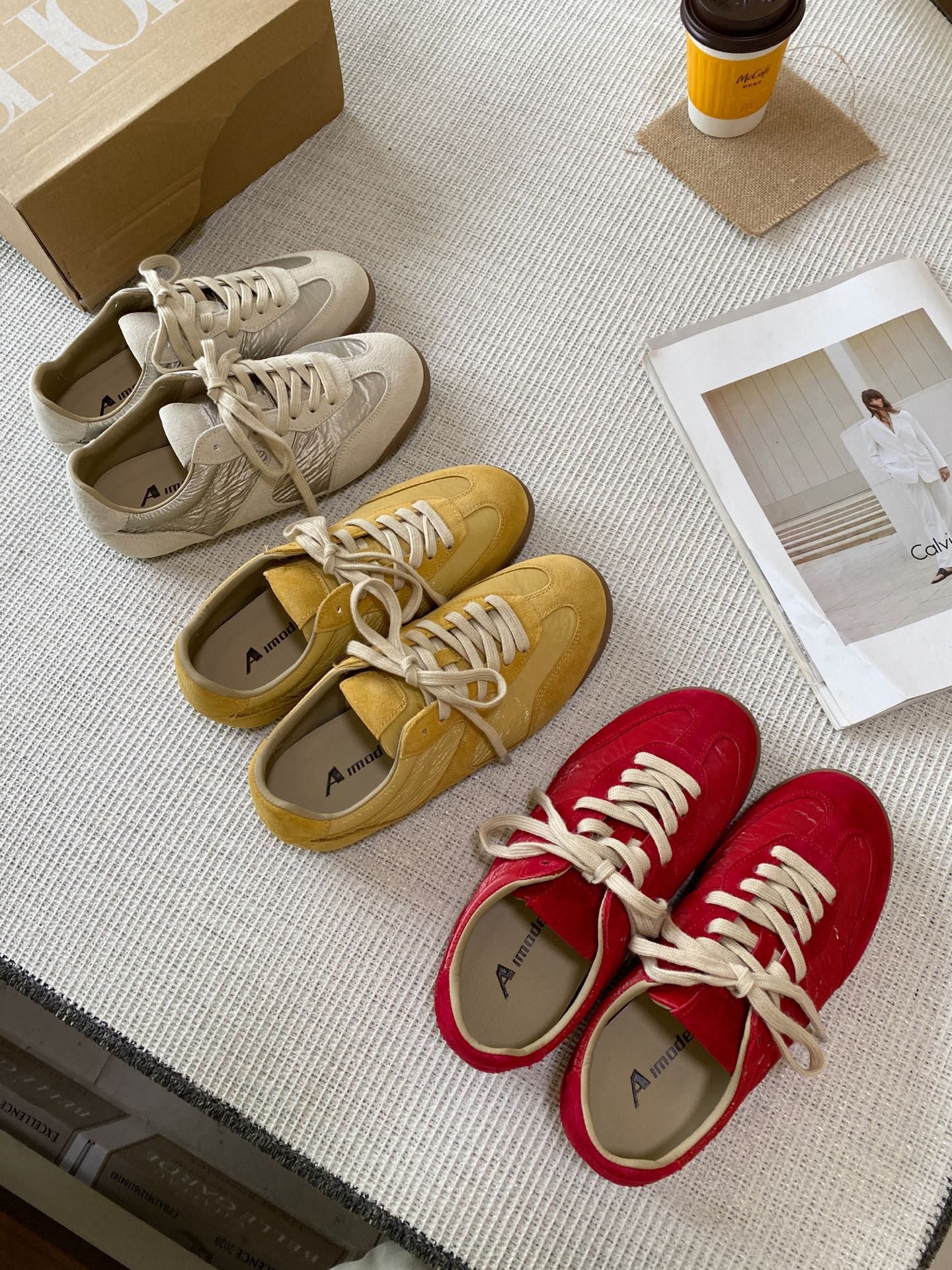 软底平底德训鞋女真皮2026春季新款休闲运动鞋复古百搭防滑板鞋子,女鞋,德训鞋,淘宝优惠券,粉丝福利购,淘宝优惠卷