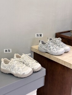2026新款 女圆头厚底透气薄款 休闲运动鞋 潮百搭舒适透气 网面阿甘鞋