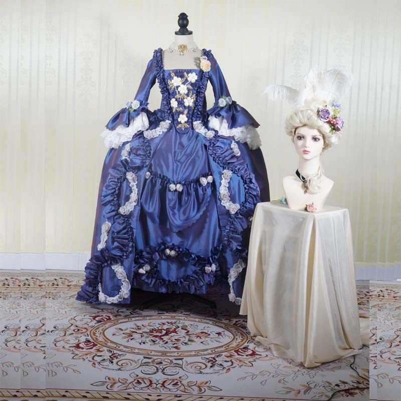 定制欧式复古裙 法式罗布女袍 公主裙万圣节礼服舞台装cosplay