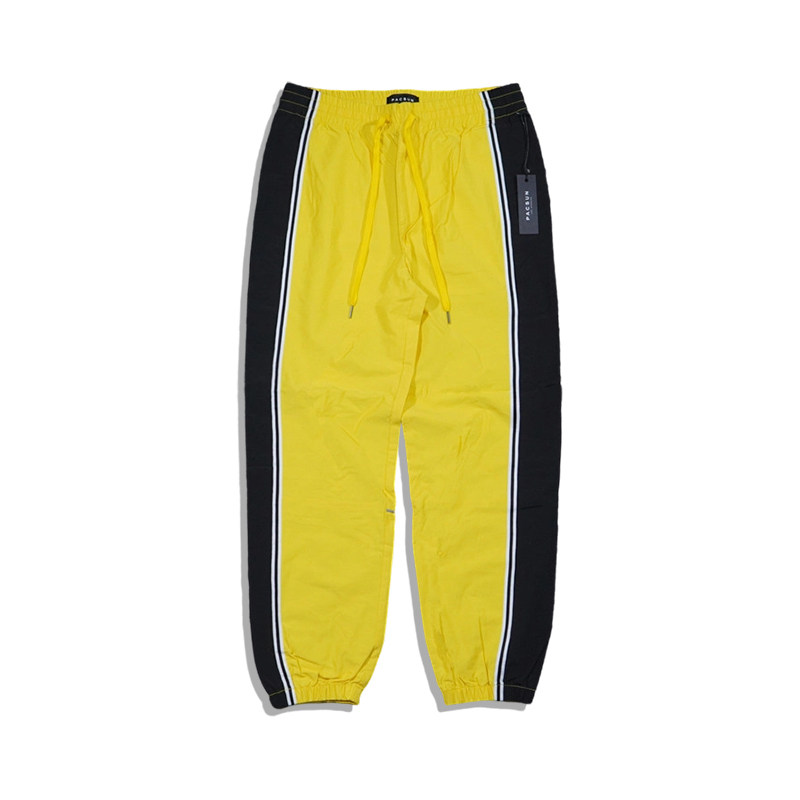 美潮美式街头高街滑板 PACSUN 男士速干面料拼色设计修身休闲长裤