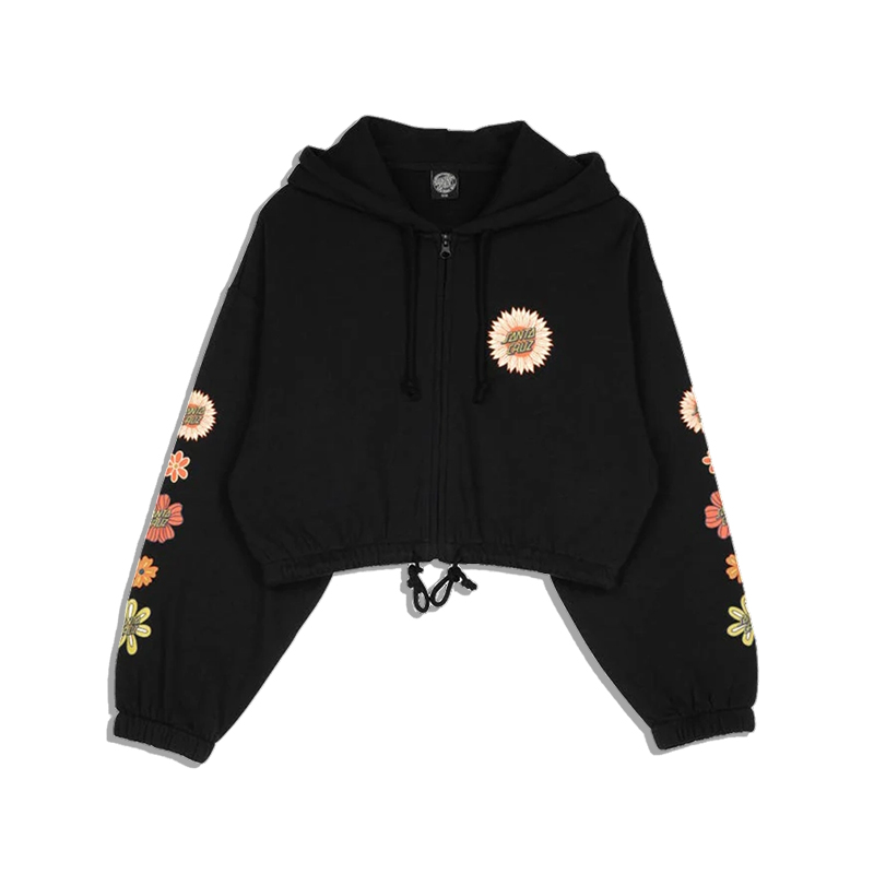 正品美潮滑板 SANTA CURZ 鬼手字母印花宽松落肩休闲女式连帽卫衣