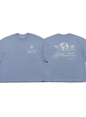 正品美潮 mitchell&ness X 公牛王朝6冠纪念复古高克重印花短袖