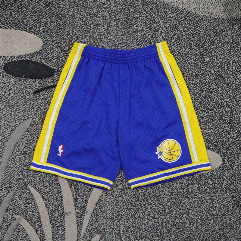 美潮街头 MITCHELL&NESS 金州勇士限定95-96赛季复古宽松篮球短裤