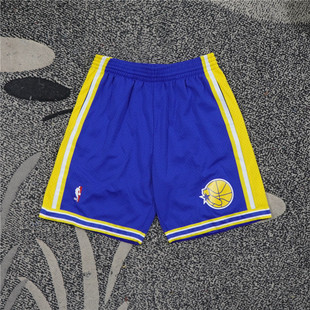 美潮街头 MITCHELL&NESS 金州勇士限定95-96赛季复古宽松篮球短裤