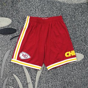 美潮街头 MITCHELL&NESS 堪萨斯酋长联名限定复古宽松篮球短裤