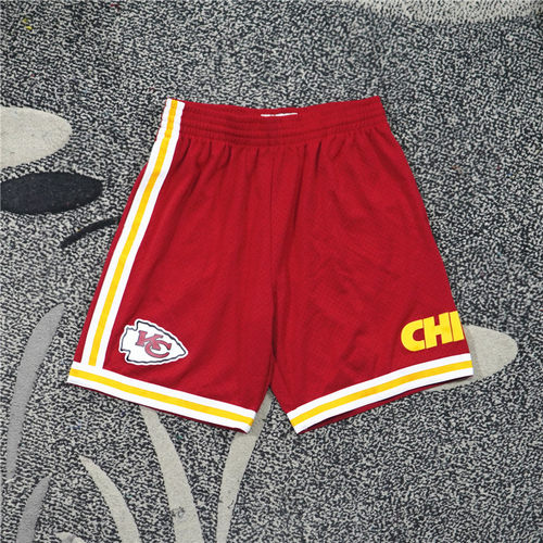 美潮街头 MITCHELL&NESS 堪萨斯酋长联名限定复古宽松篮球短裤