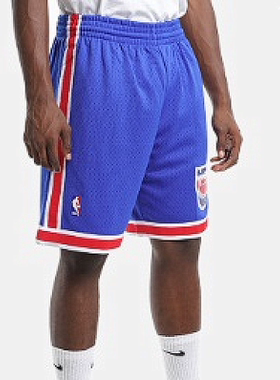 美潮街头 MITCHELL&NESS 新泽西篮网联名93-94赛季复古篮球短裤