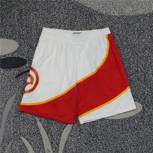 美潮街头 MITCHELL&NESS 亚特兰大老鹰联名86-87赛季复古篮球短裤