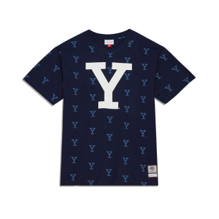 NCAA耶鲁大学卡通印花满印纯棉宽松短袖 MITCEHLL&NESS 美潮 正品