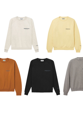 正品保真 FEAR OF GOD 复线 ESSENTIALS FW21 反光字母廓形卫衣