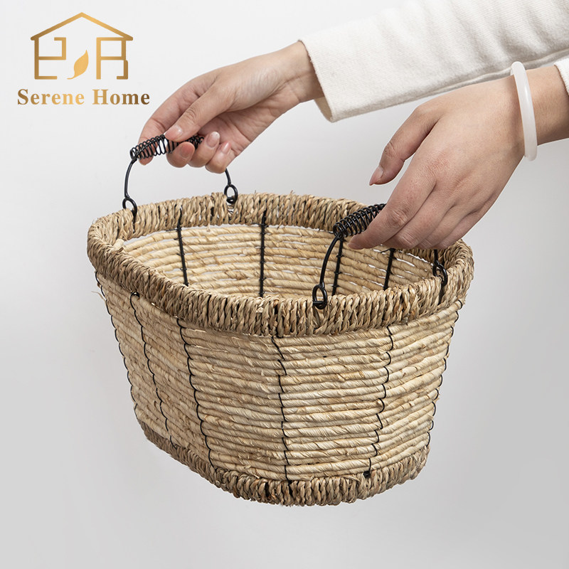 海草收纳篮水果篮子日式草编篮鸡蛋筐果盘置物篮ins风装饰收纳筐,收纳整理,其他收纳篮,淘宝优惠券,粉丝福利购,淘宝优惠卷