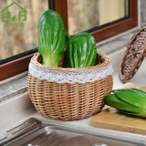 Редакционная корзина для яиц Rattan Редактор Bamboo Редактор Creative Grass Редактор корзина корзина для яиц бамбуковая корзина для хранения объектов для хранения