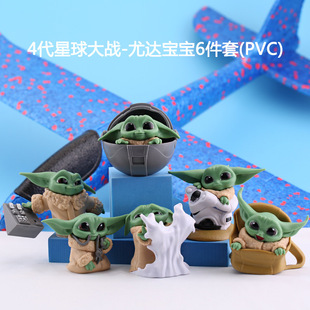 手办公仔盲盒手办可爱尤达宝宝星球大战蛋糕摆件烘焙配件车载装饰