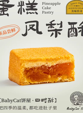 软皮凤梨酥厦门特产伴手礼荔枝多口味好吃的零食送人礼盒BABYCAT