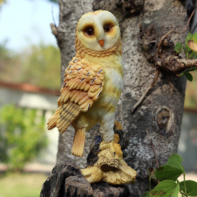 儿童认知仿真动物鸟类飞禽老鹰猫头鹰实心静态野生动物模型玩具