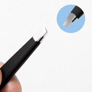 女士修眉平口镊子拔毛钳神器修眉夹眉毛假睫毛夹子工具拔腿毛扒胡