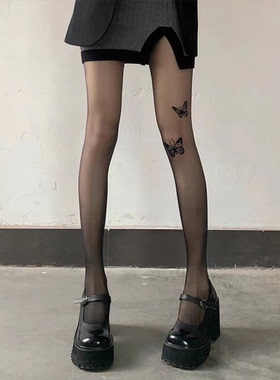 波点黑丝袜女0d防勾丝袜性感黑色春夏季超薄超透肤圆点打底连裤袜