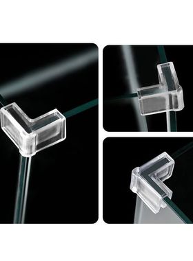 鱼缸护角透明防撞角直角90度L型硅胶防撞护角加厚免粘免贴防撞角