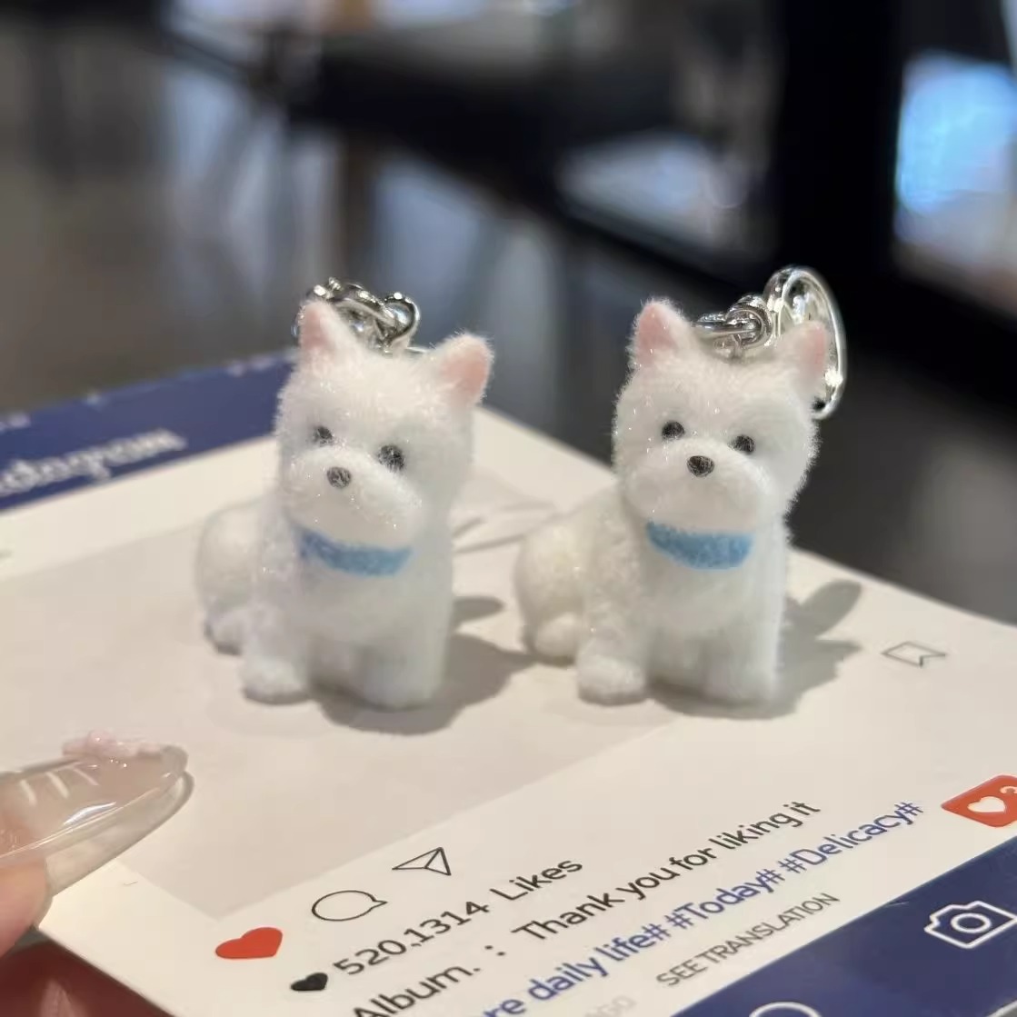 超萌西高地挂件卡通百搭小狗包包钥匙扣可爱ins百搭玩偶礼物挂饰