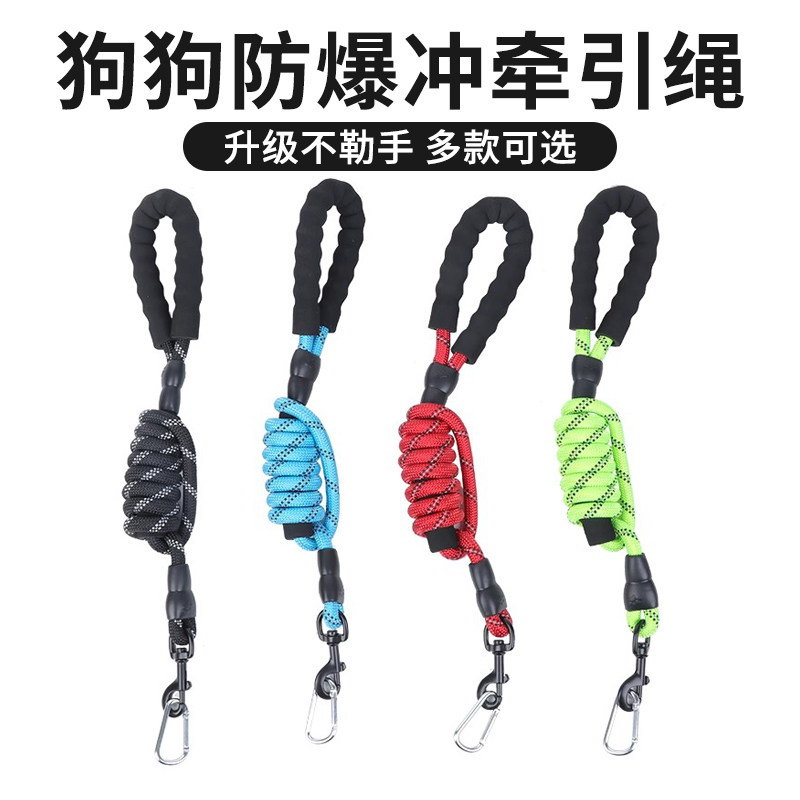 狗狗牵引绳狗绳子遛狗防爆冲泰迪金毛中大型小型犬宠物狗链p链绳