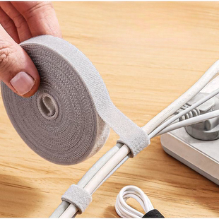 数据线收纳神器电脑集束线带电线固定理线器桌面整理魔术贴扎带