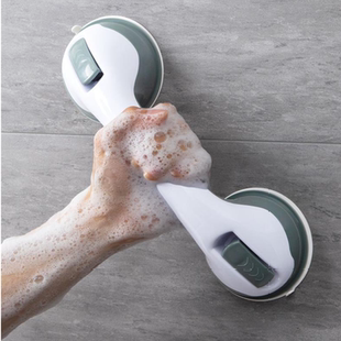 家用吸盘浴室置物架扶手免打孔卫生间玻璃门把手老人防滑门拉手