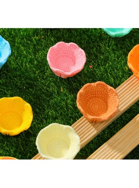 立体树脂DIY饰品彩色花篮果盘编筐 钥匙扣挂件手机壳过家家配件