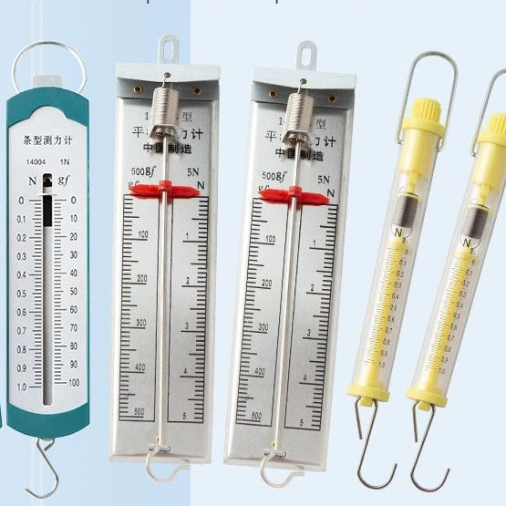 弹簧测力计测力器条形圆筒拉力计条形盒弹簧秤力学原理实验5牛10N