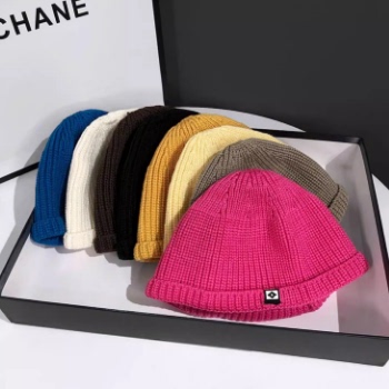 秋冬季徒步针织帽地主帽保暖圆顶冷帽瓜皮帽雅痞男黑色嘻哈毛线帽