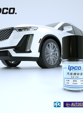 LPCO补漆笔PPG色母适用别克凯迪拉克君威君越CT456XT456曜石黑