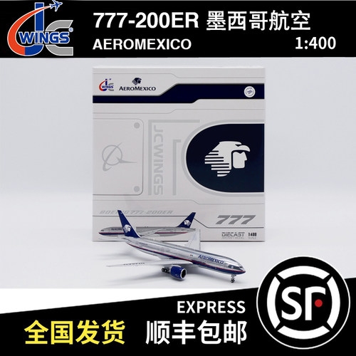 JC WINGS 1:400 波音 B777-200ER 墨西哥航空 N746AM XX40026/A