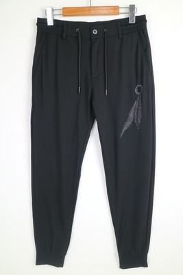 3031码 时尚 修身 弹力 黑色 透气舒适夏款男 士 九分休闲裤07122