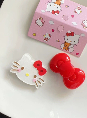 适配女童鞋凯蒂猫鞋带扣diy装饰品卡通kitty鞋面装饰可爱鞋子配件
