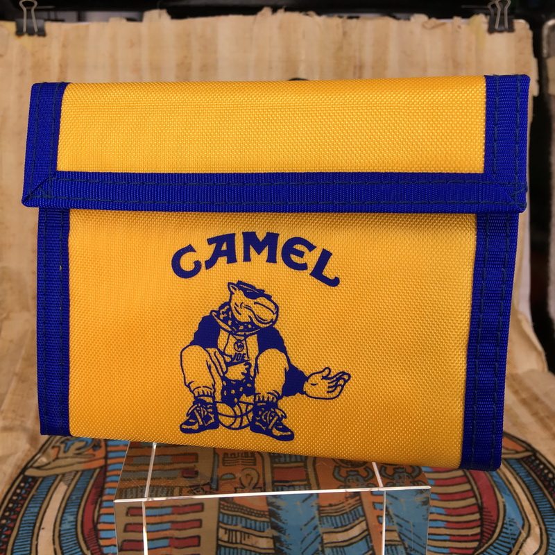 原装 全新骆驼CAMEL篮球乔JOY骚黄尼龙三折钱包 经典周边