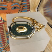 原装 轻奢周边 全新登喜路dunhill间金镶皮绅士型钥匙扣