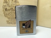 ZIPPO 1993年B全新镀铬拉丝蚀刻漆印哈雷巡航鹰打火机 原装 正版