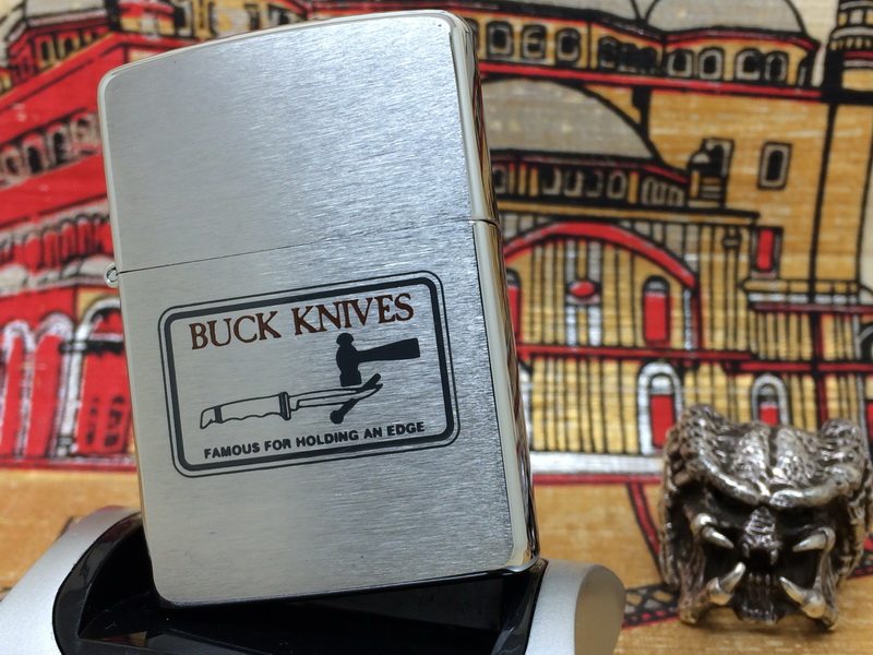 原装正版 1994年D全新彩印美国巴克BUCK刀具公司定制打火机 ZIPPO